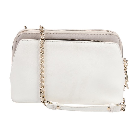 CROMIA Leather Chain Shoulder Bag white color - Picture 4 of 17